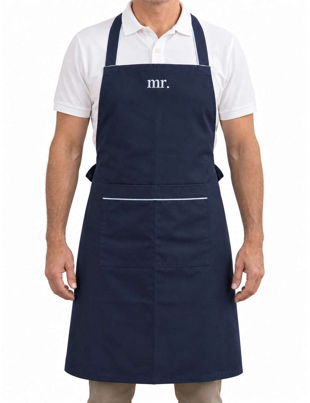 Delantal Bernada hombre azul